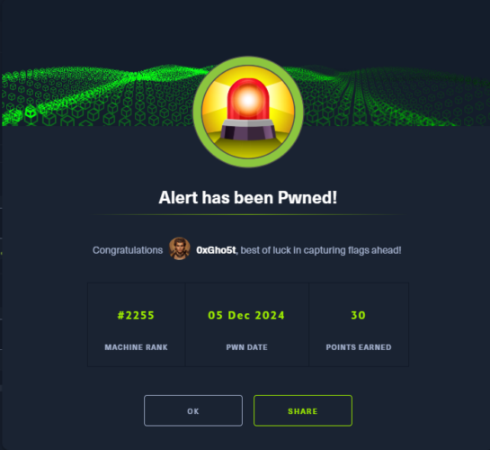 How I Completed the Machine “Alert” on Hack The Box